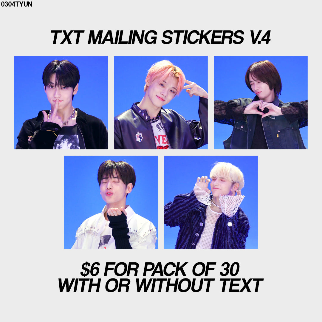 txt mailing stickers v.4