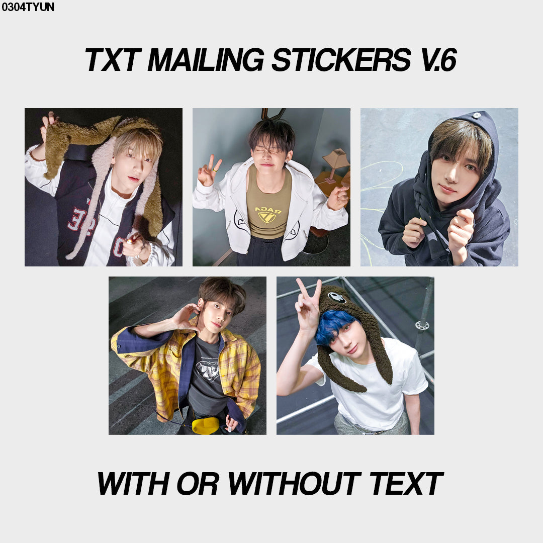 txt mailing stickers v.6