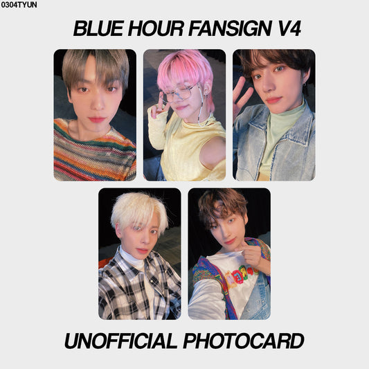 [unofficial photocard] blue hour fansign v4
