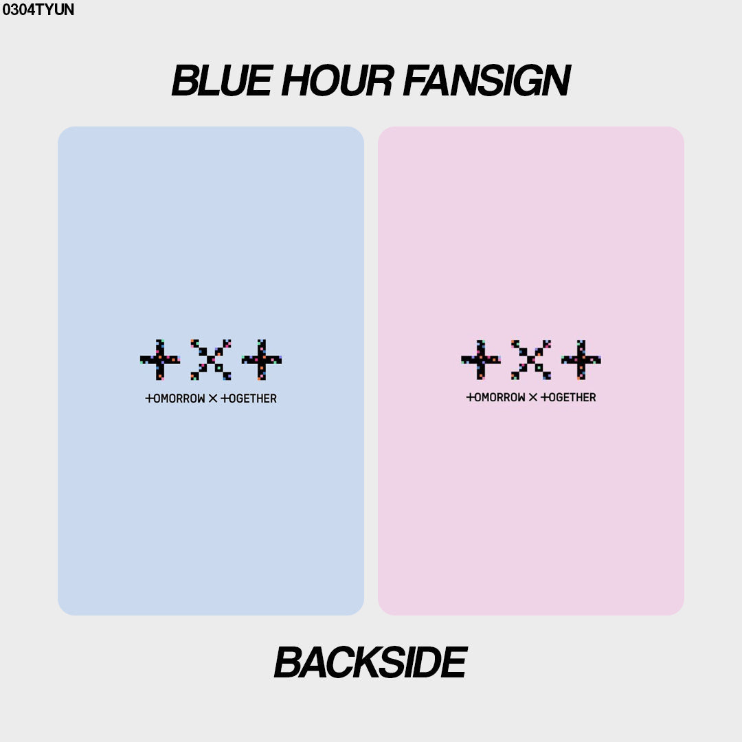 [unofficial photocard] blue hour fansign v1