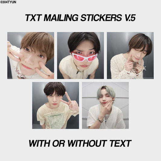 txt mailing stickers v.5