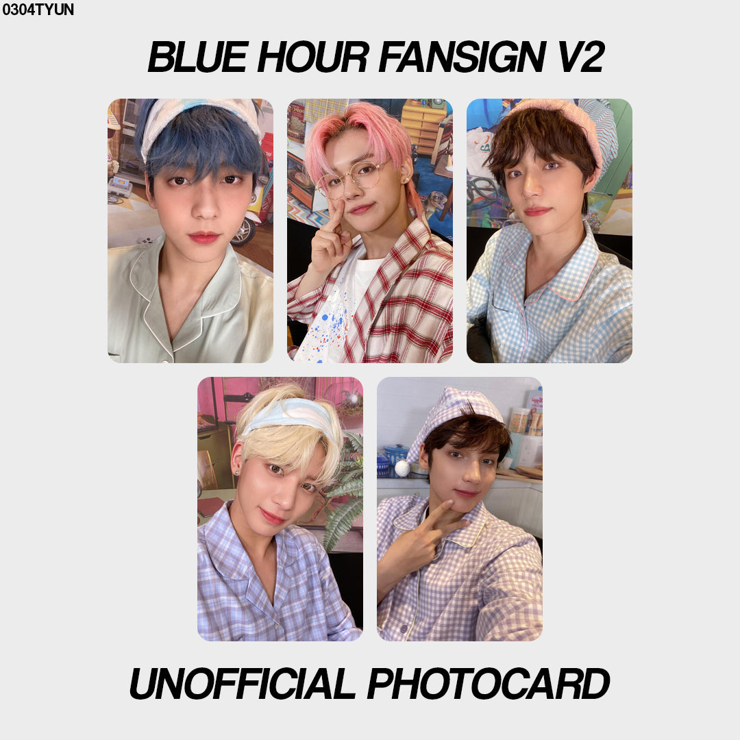 [unofficial photocard] blue hour fansign v2