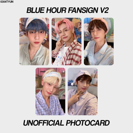 [unofficial photocard] blue hour fansign v2