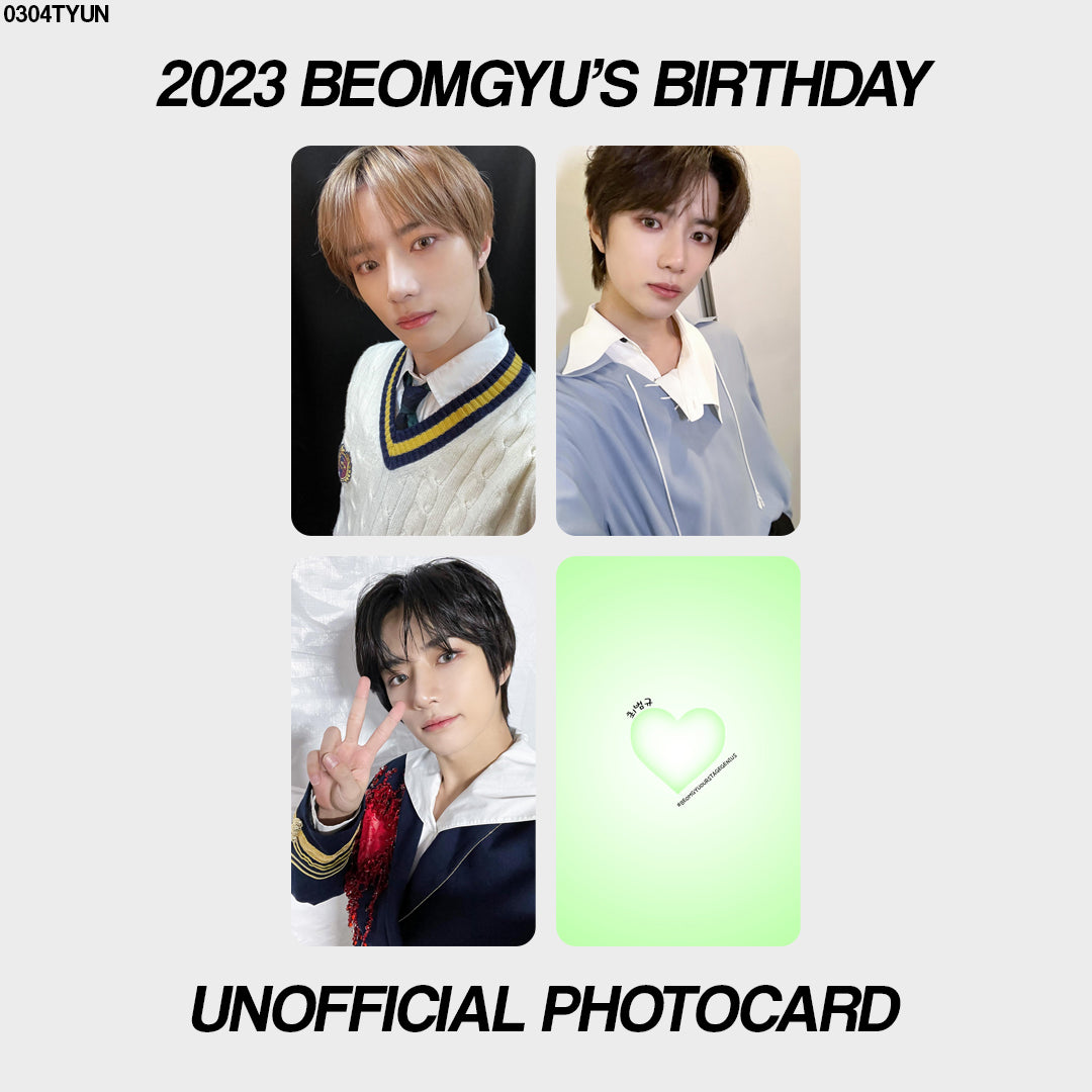 [unofficial photocard] 2023 beomgyu's birthday
