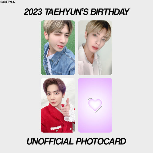 [unofficial photocard] 2023 taehyun's birthday