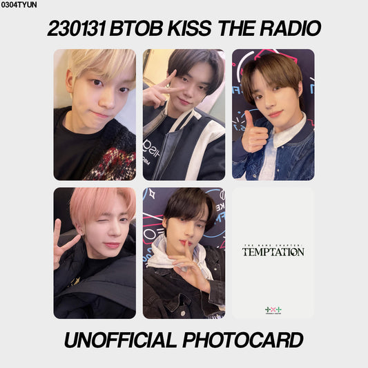 [unofficial photocard] 230131 btob kiss the radio