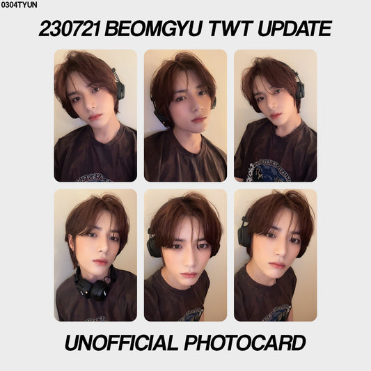 [unofficial photocard] 230721 beomgyu
