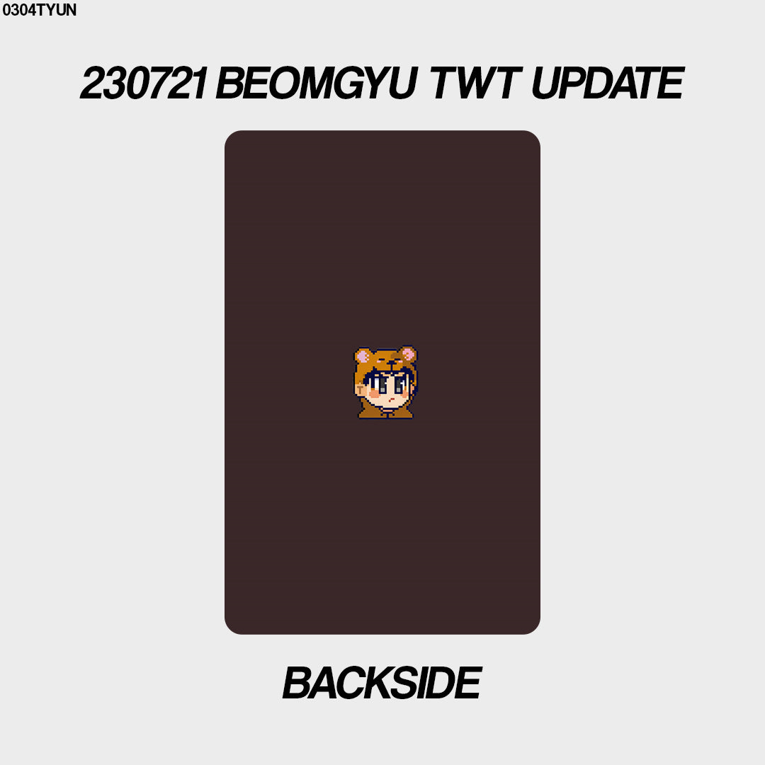 [unofficial photocard] 230721 beomgyu