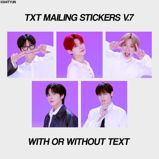 txt mailing stickers v.7