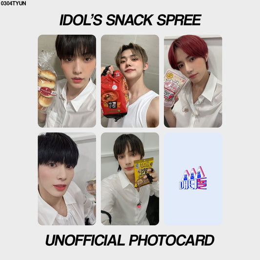 [unofficial photocard] idol's snack spree