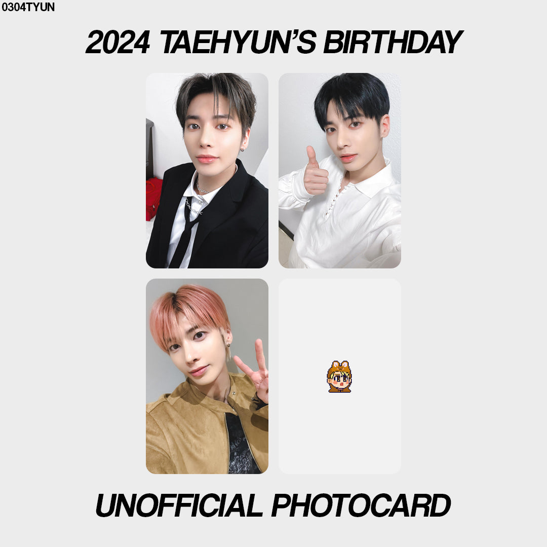 [unofficial photocard] 2024 taehyun's birthday