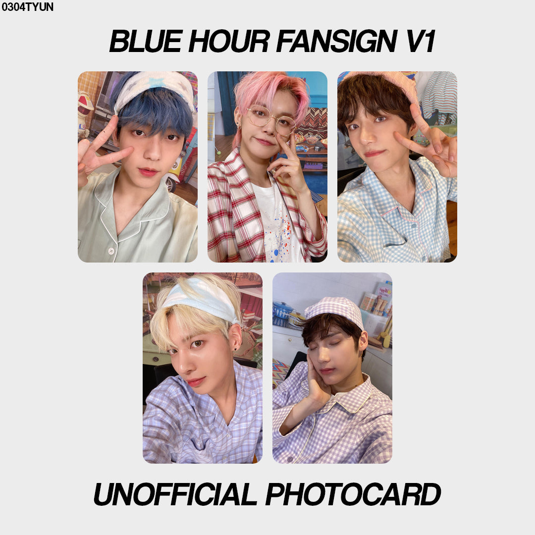 [unofficial photocard] blue hour fansign v1