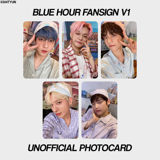 [unofficial photocard] blue hour fansign v1