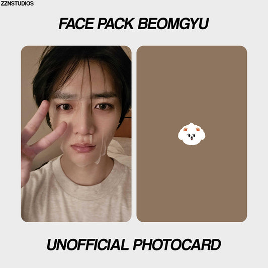 [unofficial photocard] face pack beomgyu