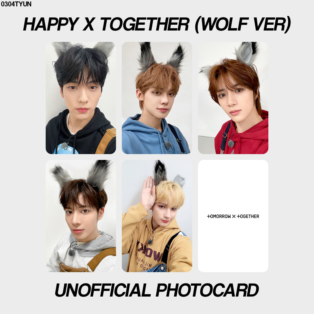 [unofficial photocard] happy x together (wolf ver)