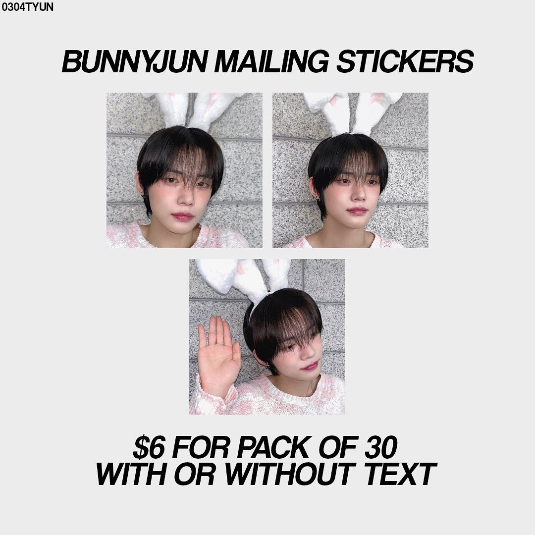 bunny yeonjun mailing stickers