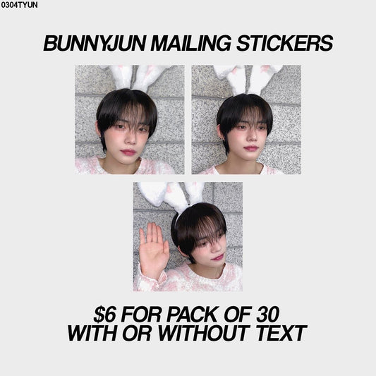 bunny yeonjun mailing stickers