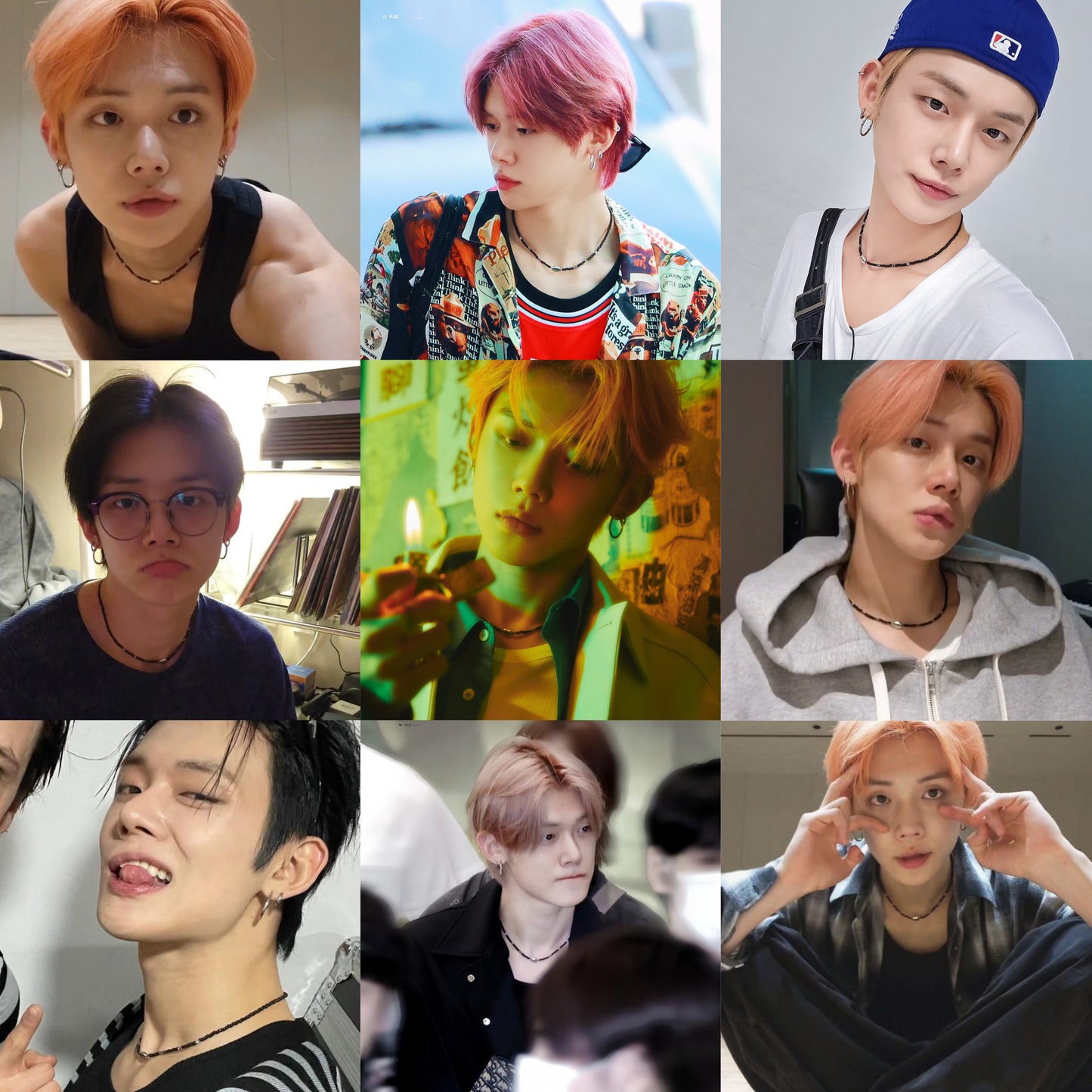 yeonjun inspired beaded necklace