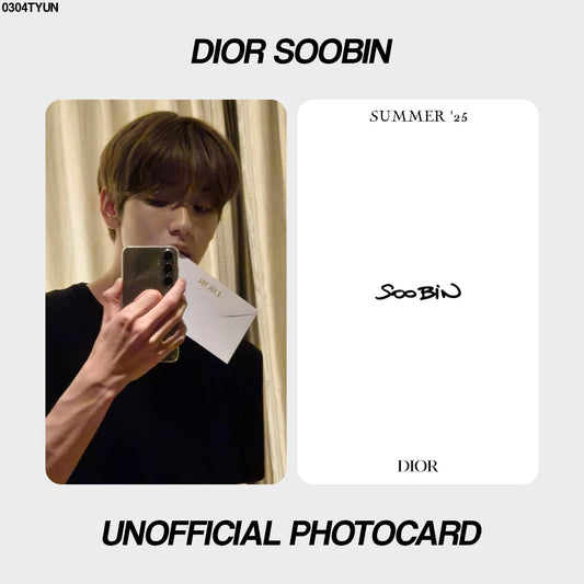 [unofficial photocard] dior soobin