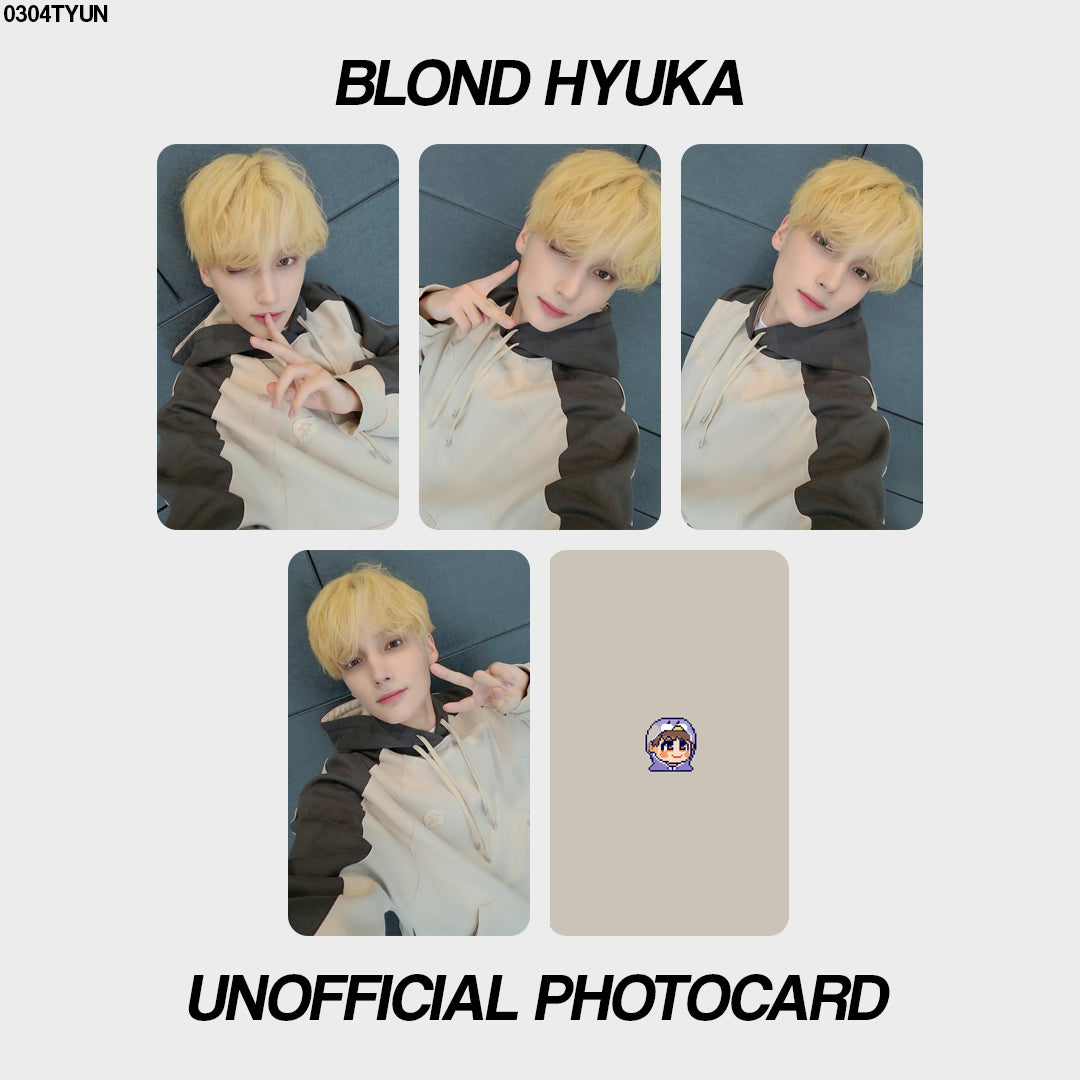 [unofficial photocard] blond hyuka