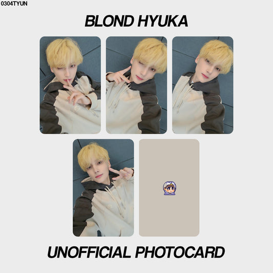 [unofficial photocard] blond hyuka