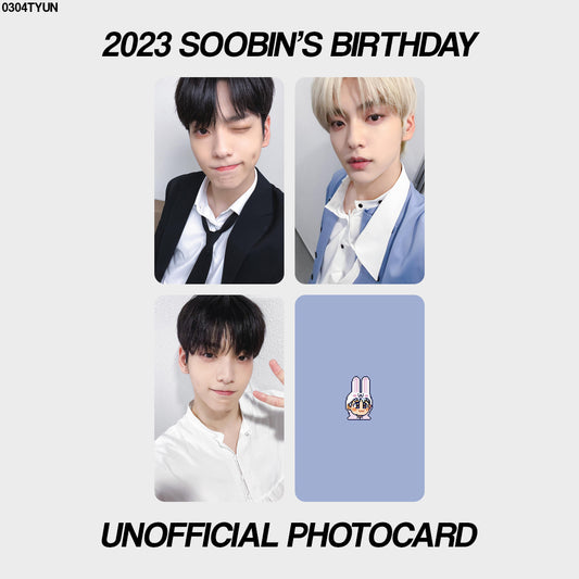 [unofficial photocard] 2023 soobin's birthday