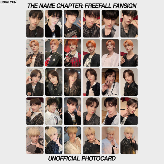 [unofficial photocard] the name chapter: freefall fansign