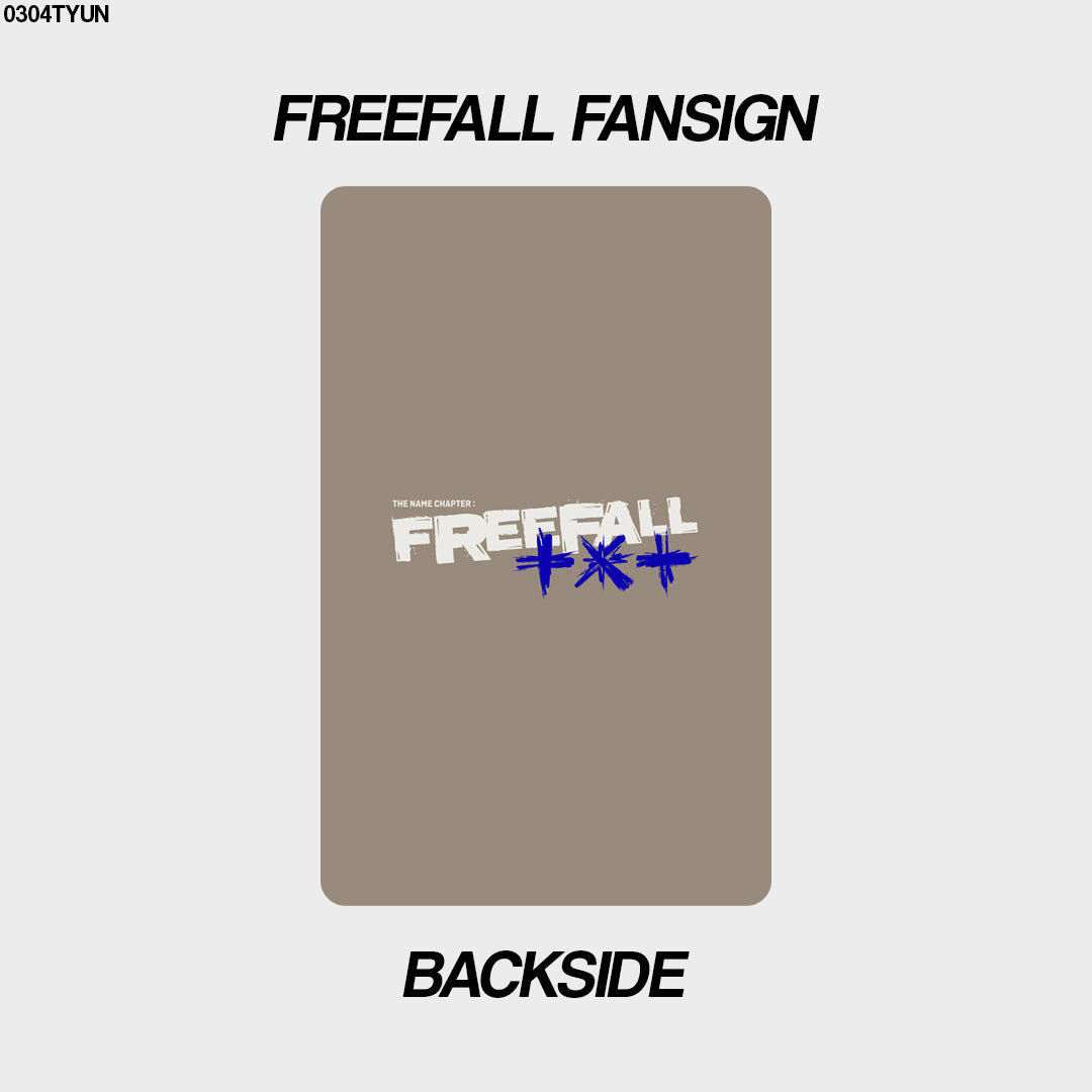 [unofficial photocard] the name chapter: freefall fansign