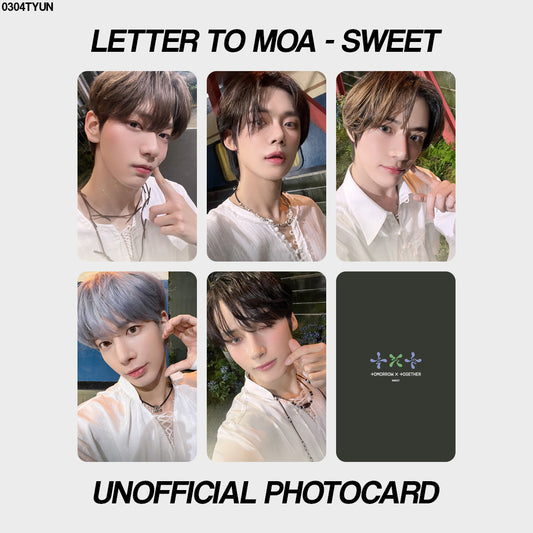 [unofficial photocard] letter to moa - sweet