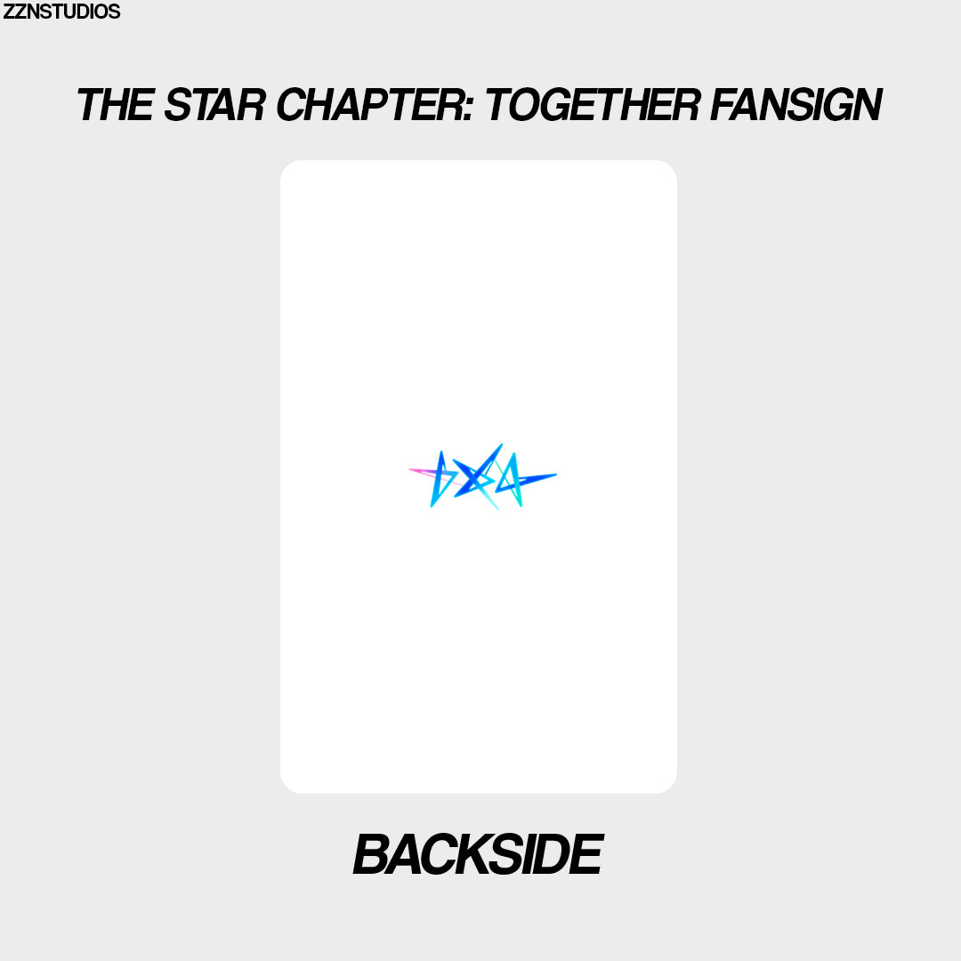 [unofficial photocard] the star chapter: together fansign