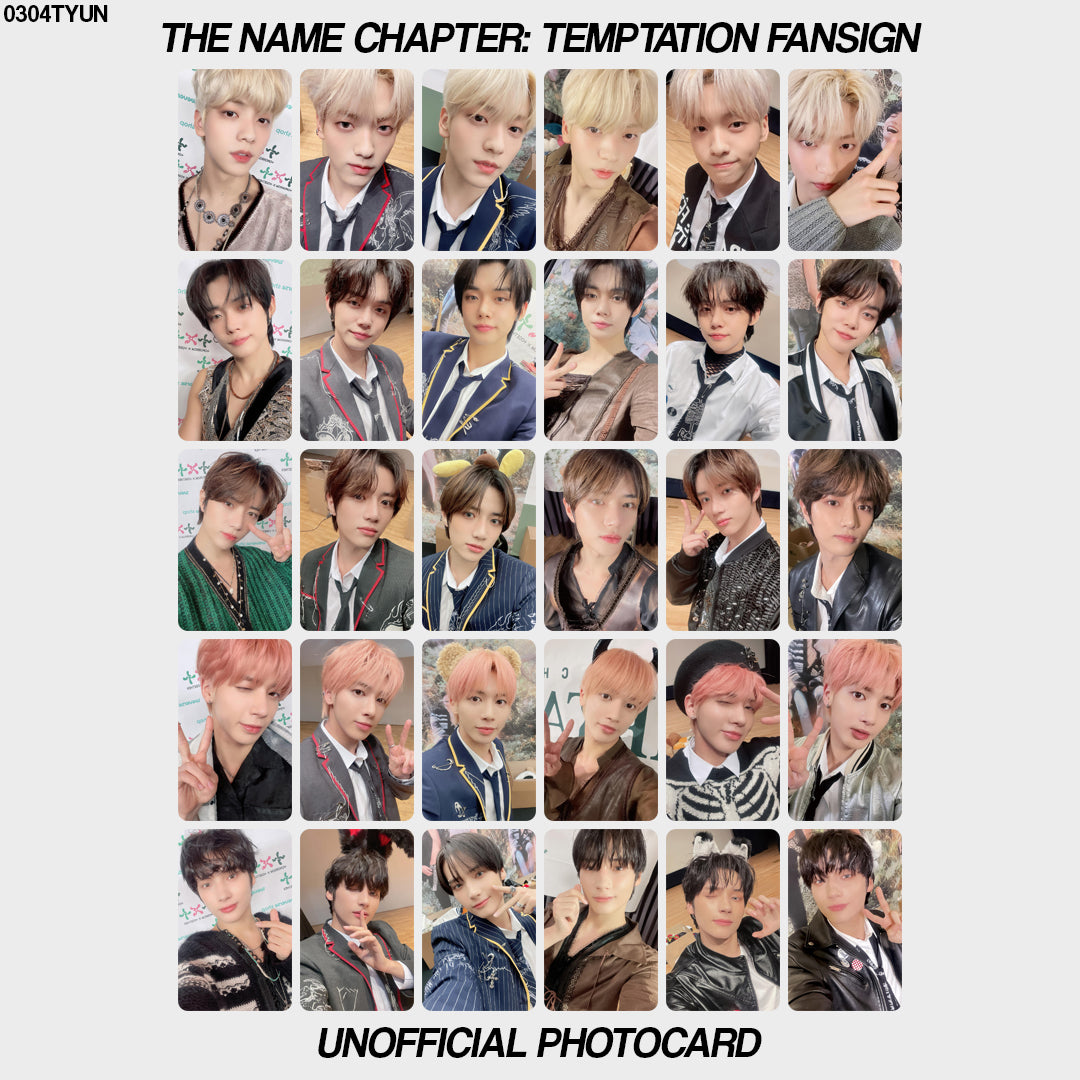 [unofficial photocard] the name chapter: temptation fansign