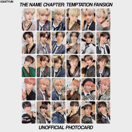 [unofficial photocard] the name chapter: temptation fansign