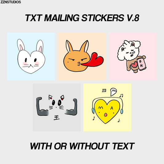 txt mailing stickers v.8